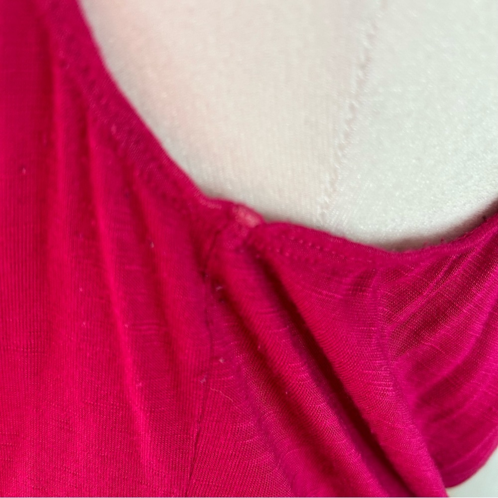 Studio M Embellished Pink Ruffled Tank Top - Picture 9 of 12